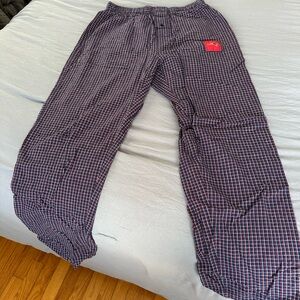 Men's Checkered Pants - New England Patriots Red and Blue plaid